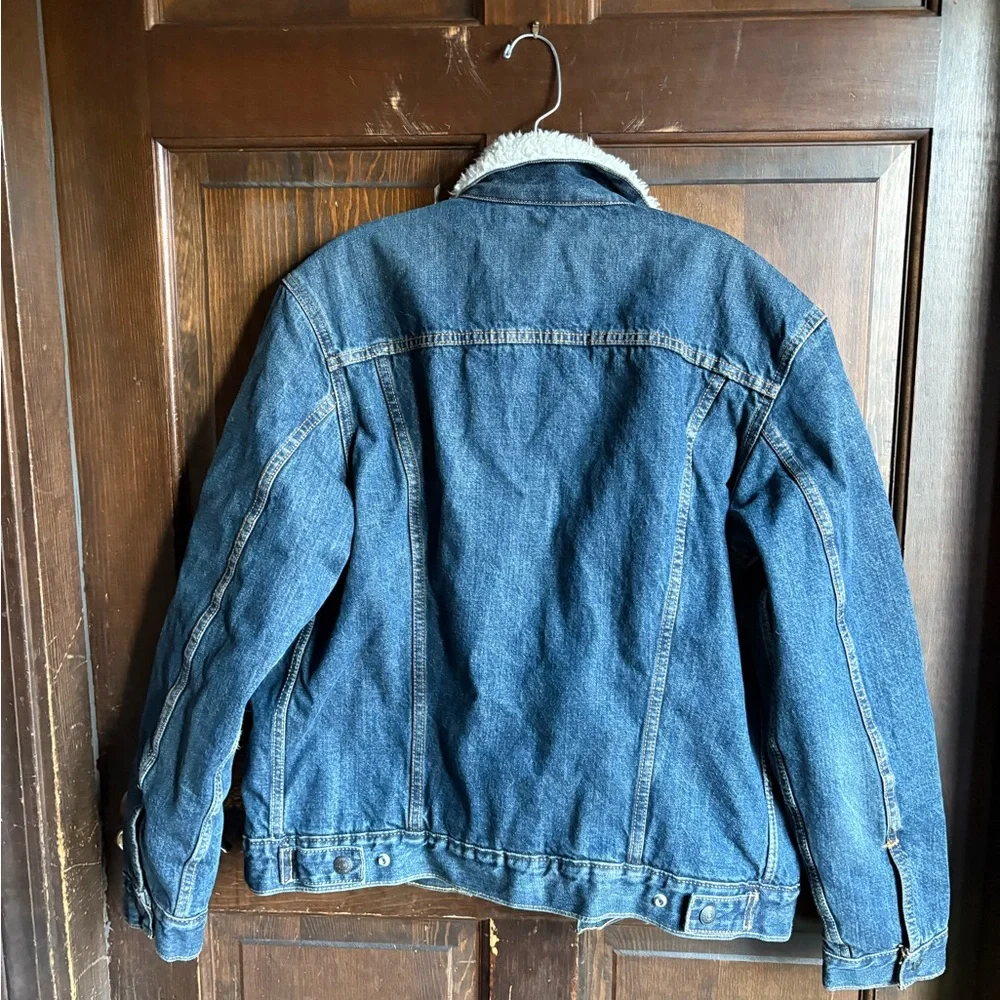 Levi's Blue Lightweight Sherpa Jacket - Picture 4 of 4